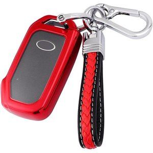 litupheal red keychain key fob cover for KIA accessories 2019 2021 K5 Soul Cerat